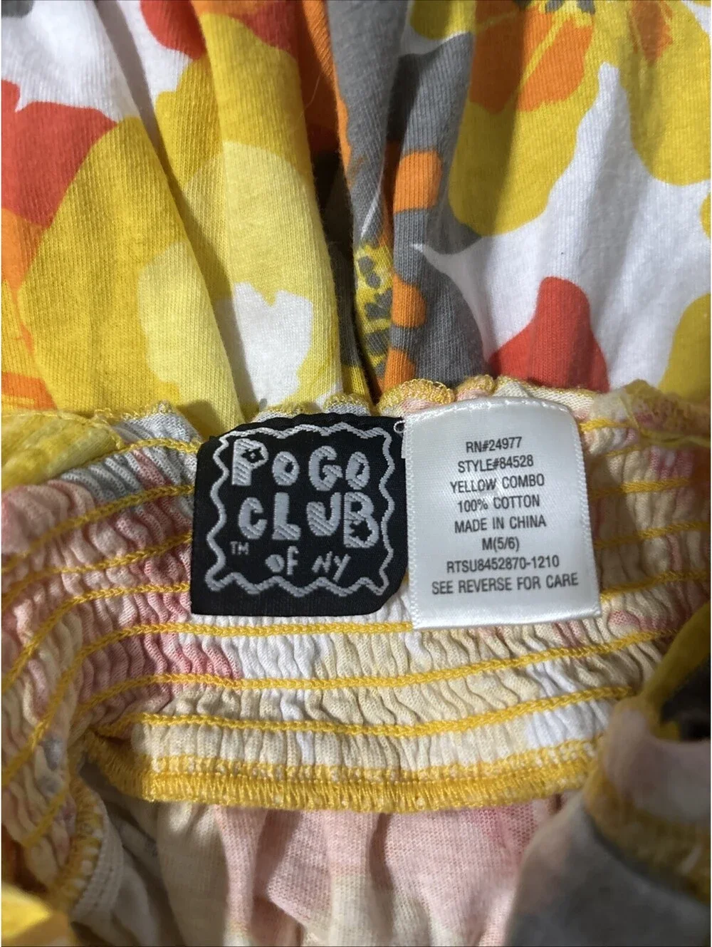 Pogo Kids Of NY girls Sun Dress 5/6 Yellow Combo